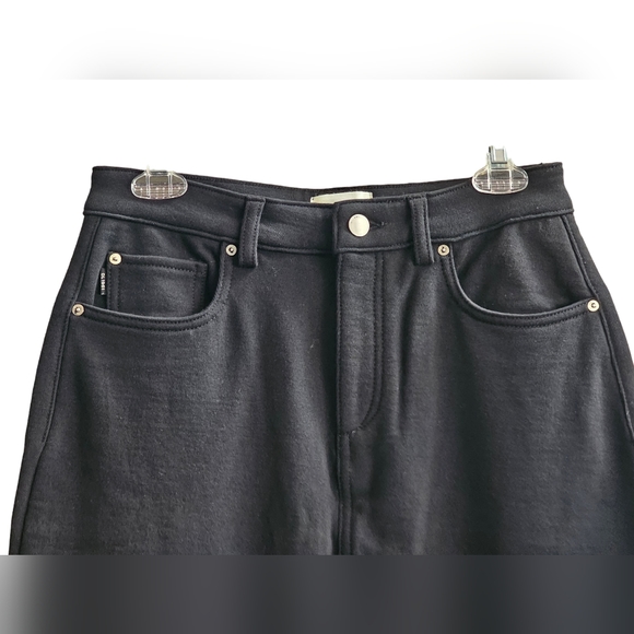 DL1961 Alma Skirt Midi Black Terry Size 25 Sample - Picture 2 of 13